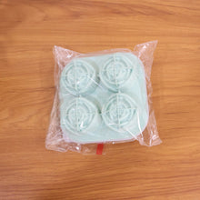 4-Grid Rose-Shape Ice Cube Tray Mold with Lid